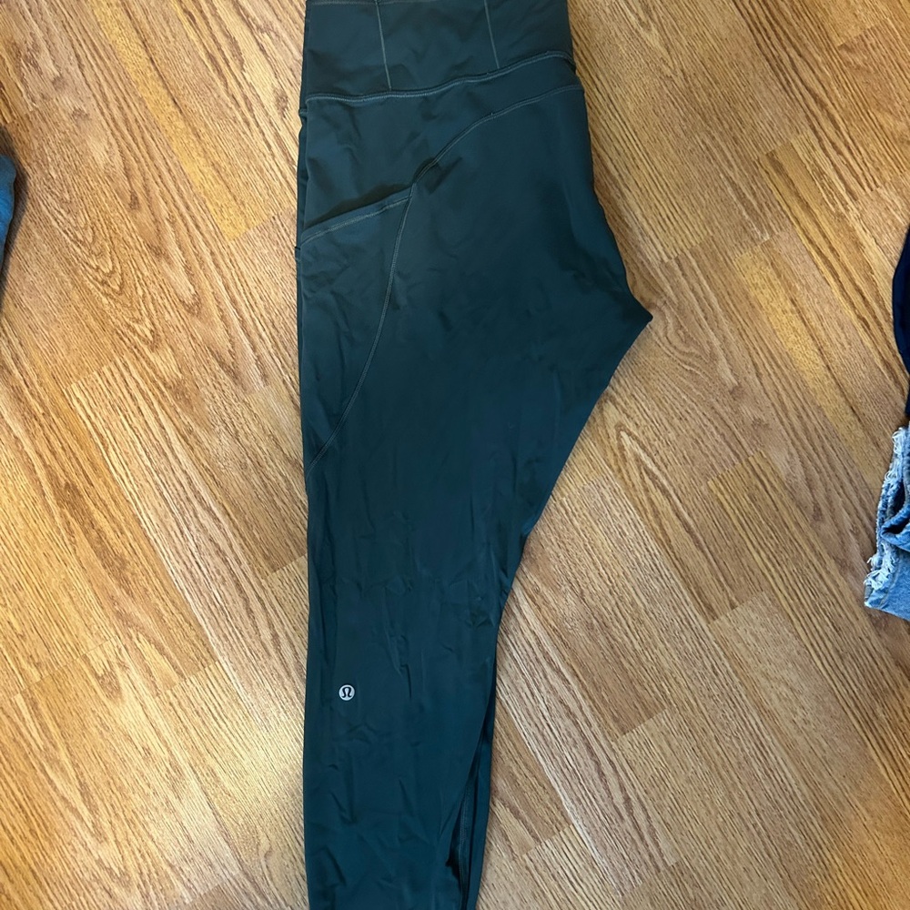 lululemon athletica Dark Green Leggings